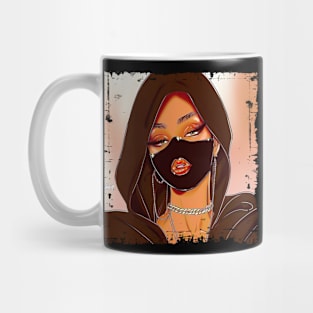 Badass Diva Masked Makeup Glossy Sparkle Mug